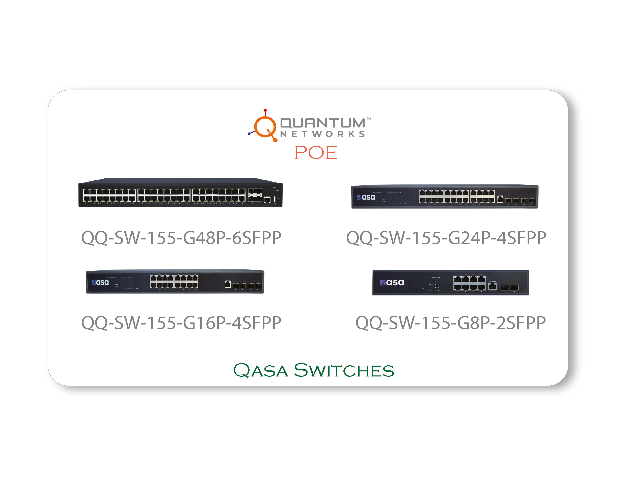 Quantum QASA PoE Switches